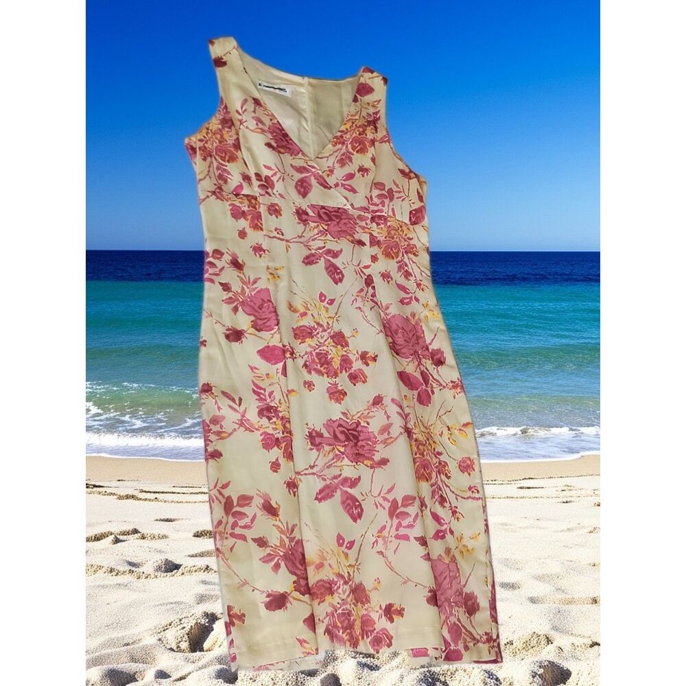 NWT Vintage Aimee Stephens Saks Fifth Avenue Pencil Dress/|Size 10 Elegant Crepe